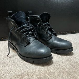 Cole Haan Leather Combat Boots